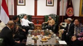 Sejumlah ketua umum (ketum) partai politik mengunjungi Kantor Kementerian Pertahanan. (Dok. Tim Media Prabowo)