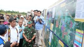 Menteri Pertanian (Mentan), Andi Amran Sulaiman Saat meninjau areal persawahan di Kalimantan Utara. (Dok. Kementerian Pertanian)