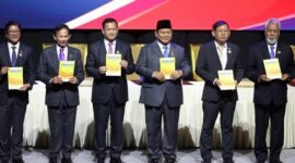 Presiden Prabowo Subianto menghadiri Konferensi Tingkat Tinggi BIMP–EAGA ke-16 yang digelar di Kuala Lumpur Convention Center. (Dok. Tim Media Prabowo)

